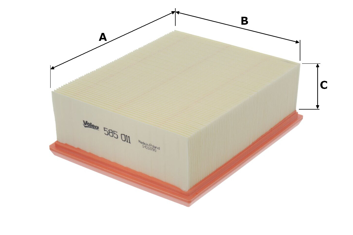 Filtro aria - 585011 VALEO